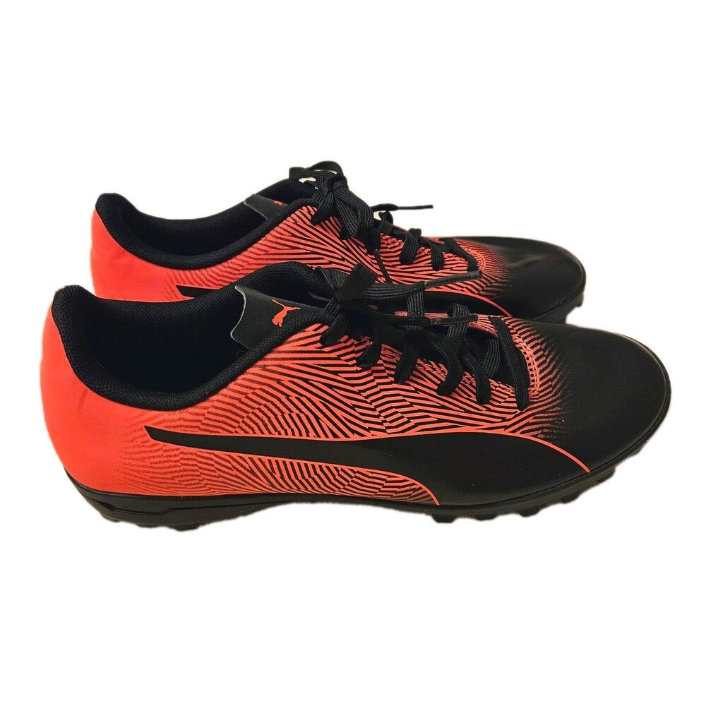 Puma Spirit II TT Soccer Cleats Black Red, Size 7